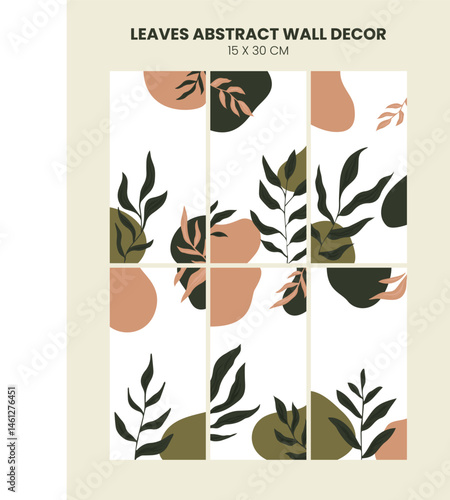 LEAVES ABSTRACT WALL DECOR