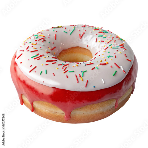 Donut isolated on white