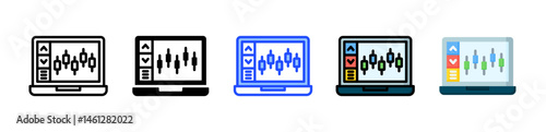 Market Volatility Icon Collection With Multiple Styles