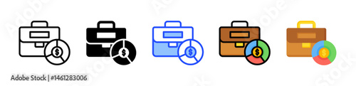 Stock Holdings Icon Collection With Multiple Styles