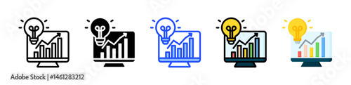 Brain Storming Icon Collection With Multiple Styles