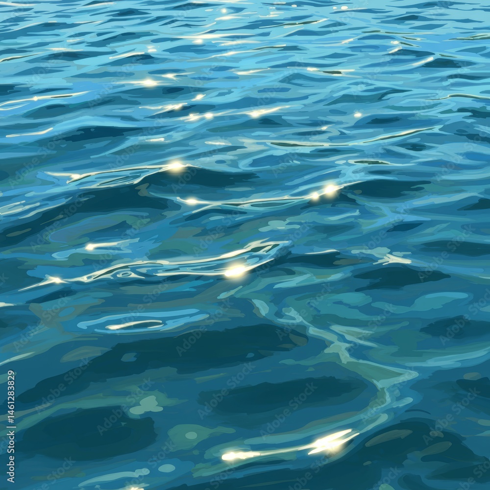 Fototapeta premium illustration of water texture