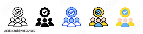 Customer Success Icon Collection With Multiple Styles