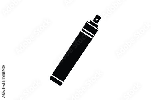 Vape pen icon silhouette on white background