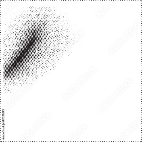 A textured grayscale portrait of a human eye.