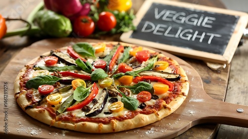 pizza with mushrooms and tomatoes