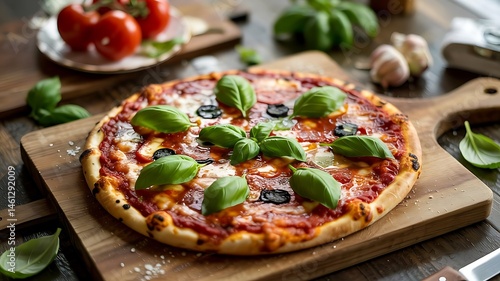 pizza with vegetables