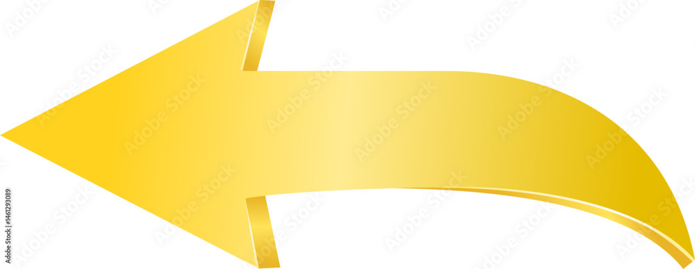 3D Yellow Arrow 3D Yellow Arrow