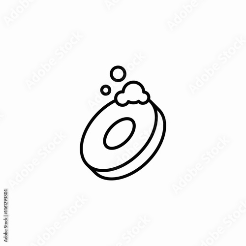 soap bar icon sign vector