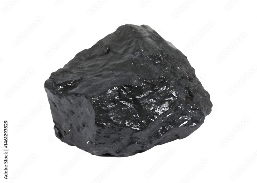 Obraz premium piece of coal isolated on white background PNG