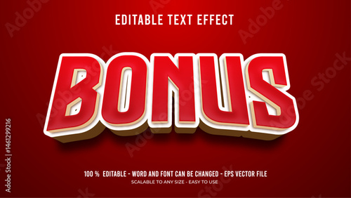 bonus editable text effect