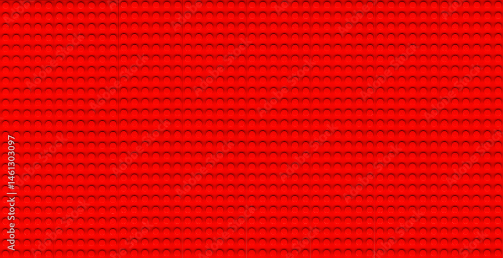 Obraz premium Fondo rojo de placa base de LEGO