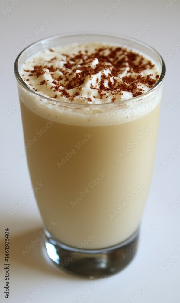 Iced coffee drink with whipped cream and cocoa Iced coffee drink with whipped cream and cocoa