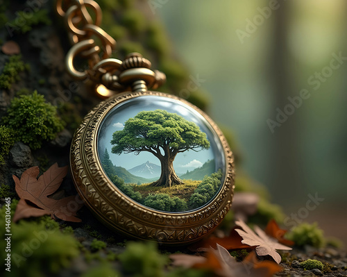 “Timeless Serenity: The Tree of Eternity”