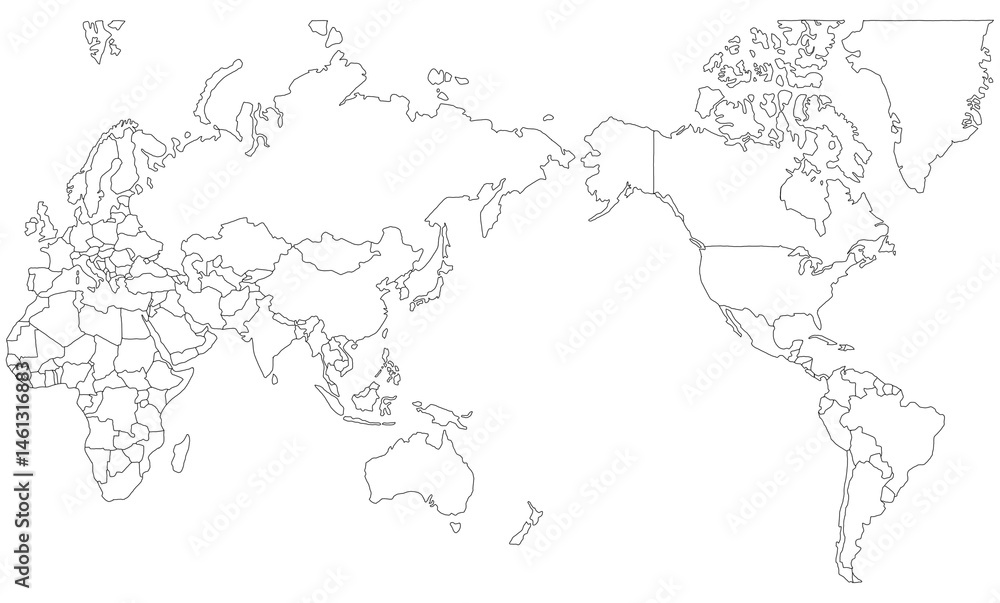 Obraz premium vector map of the world