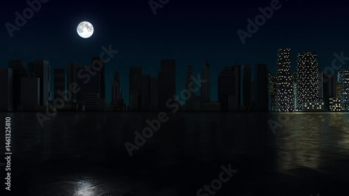 Blackout Crisis in City at Night