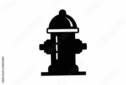 fire hydrant  silhouette vector