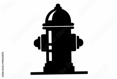 fire hydrant  silhouette vector