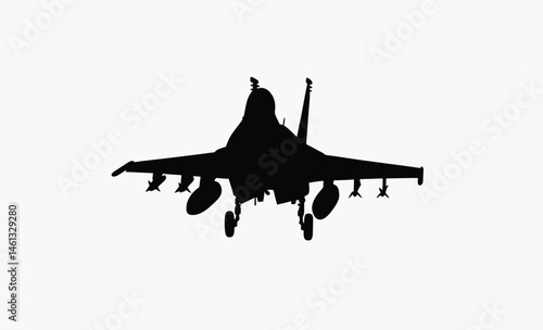 fighter jet silhouette, aircraft vector illustration, military jet icon, aviation silhouette art, jet plane black silhouette