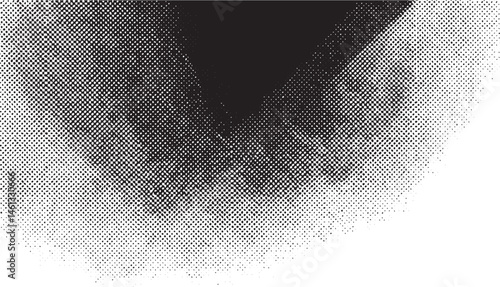 A grayscale portrait of a woman's face emerges from a textured blurred background.