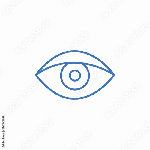 eye eyelid icon sign vector