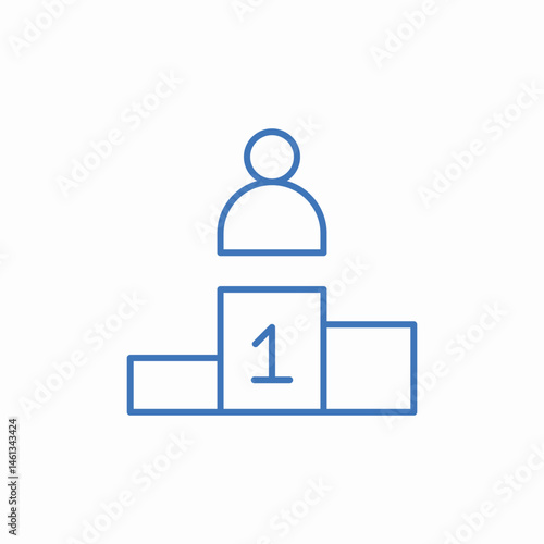 first place icon sign vector