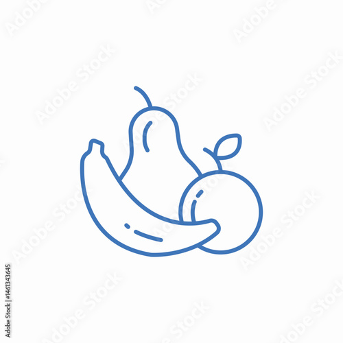 fruits harvest icon sign vector