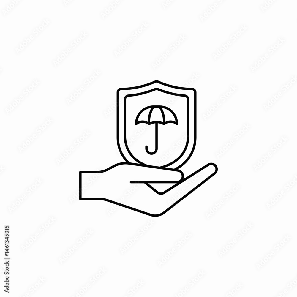 insurance protection icon sign vector insurance protection icon sign vector