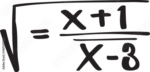 A white board displays a mathematical equation with roots.
