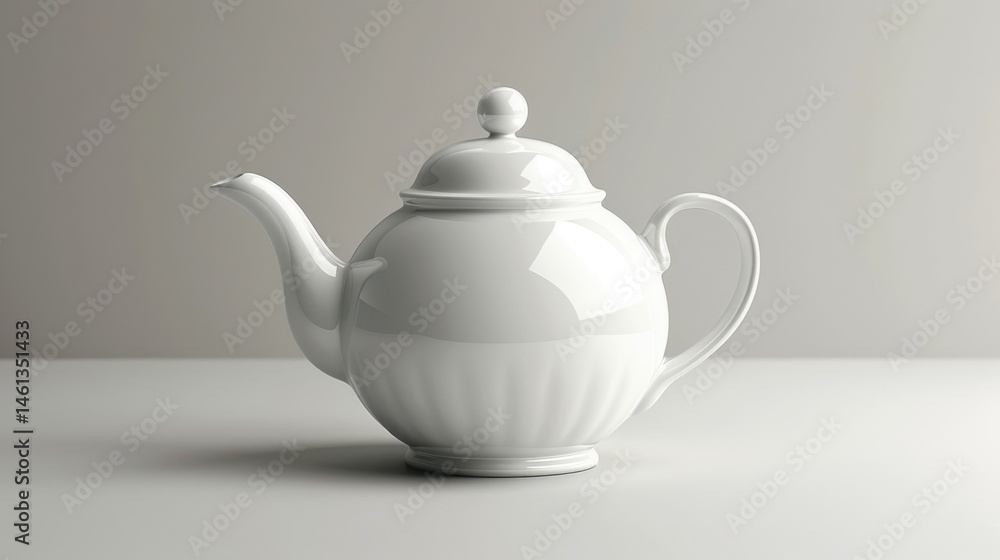 Household Everyday Items Isolated white ceramic cup on white background Household Everyday Items Isolated white ceramic cup on white background