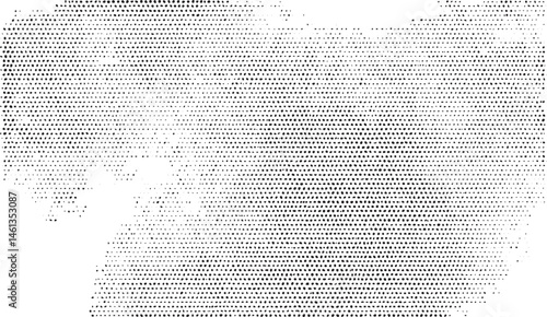 A dense of small black dots covers a white background.