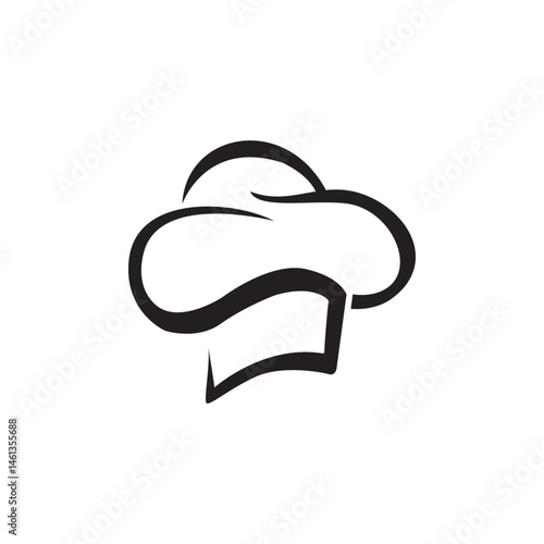 Letter S Chef hat logo, combination of letter s and chef hat for any business especially for restaurant, cafe, catering, etc.