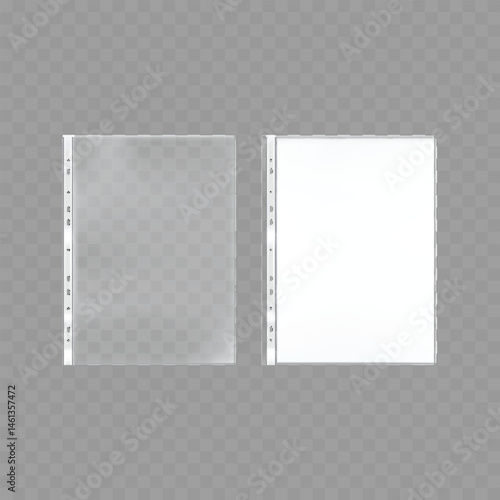 Transparent Document Sleeves Vector