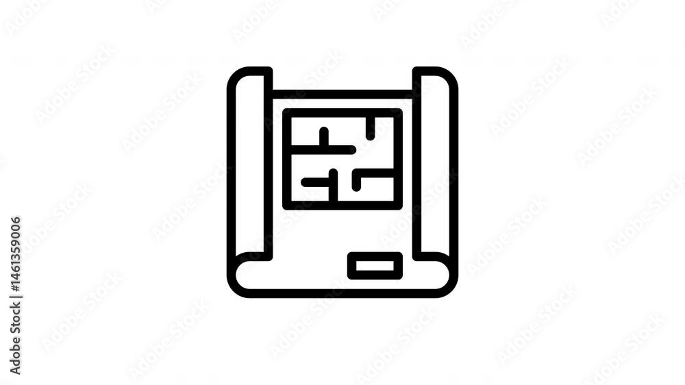 blueprint animated icon blueprint animated icon
