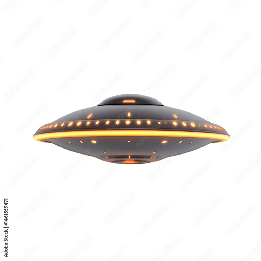Glowing UFO Spaceship SciFi Alien Craft Glowing UFO Spaceship SciFi Alien Craft