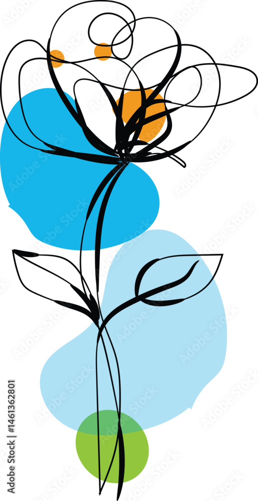 Obraz premium Dragonfly on a flower