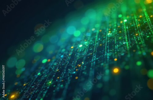 Fiber optics background with lots of light spots