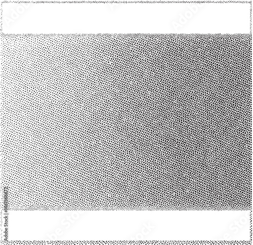 A textured monochrome surface displays a dense of small dots.