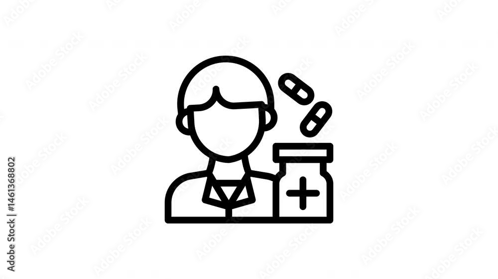 pharmacist animated icon pharmacist animated icon