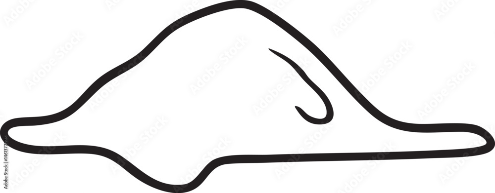 A stylized elongated bird rests peacefully on a white surface. A stylized elongated bird rests peacefully on a white surface.