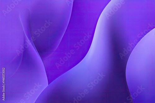 Abstract interplay of flowing, vibrant purple and blue shapes.  Soft, smooth curves and gradients create a dynamic visual effect