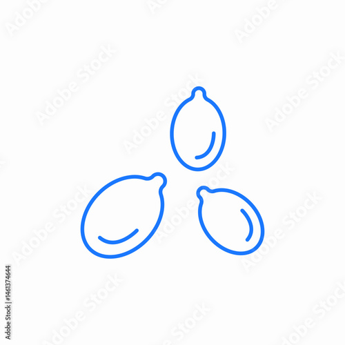 seeds icon icon sign vector