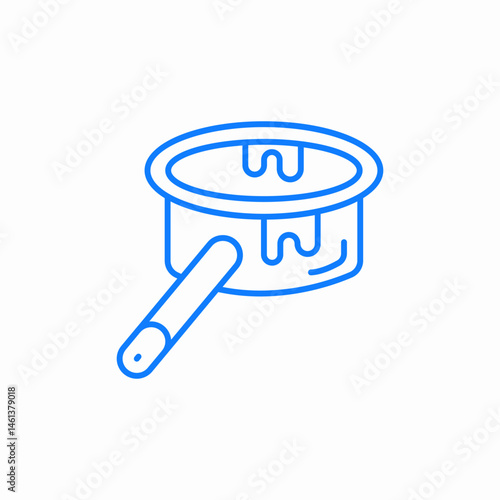 wax pot icon sign vector
