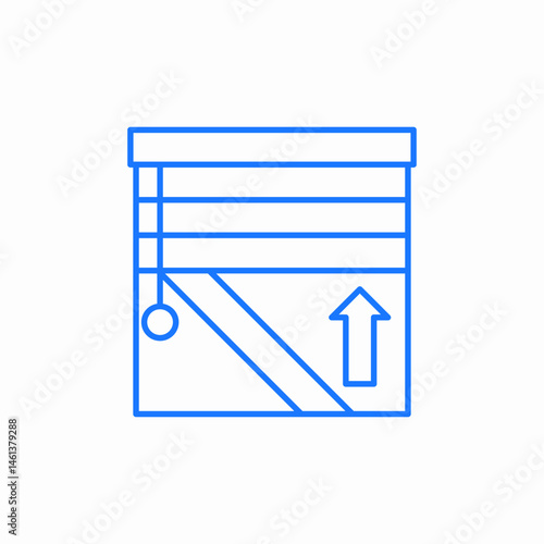 window blinds icon sign vector