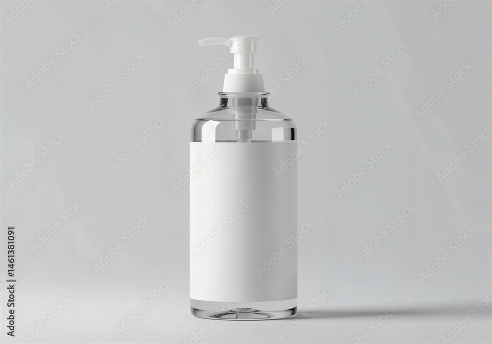 plastic transparent bottle with pump dispenser and transparent liquid plastic transparent bottle with pump dispenser and transparent liquid