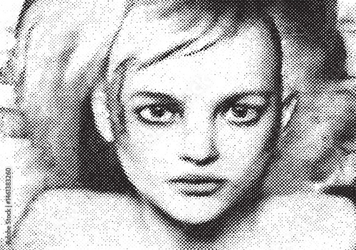 A young woman gazes intensely into the camera with a thoughtful expression.