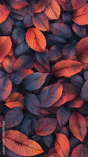 Wallpaper Mural Collection of leaves in various shapes and colors captured in a natural outdoor setting Torontodigital.ca