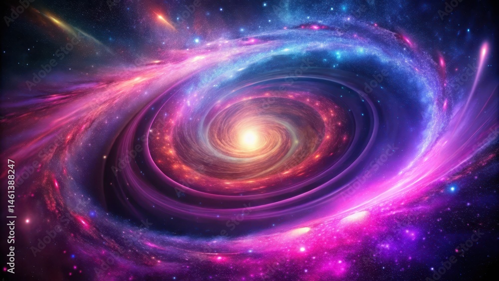 Obraz premium Spiral Galaxy in Cosmic Dreams