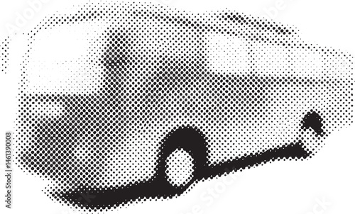 A stylized white mouse sits atop a black surface.
