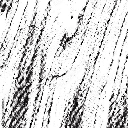Abstract dark texture with flowing lines and varied dot density.